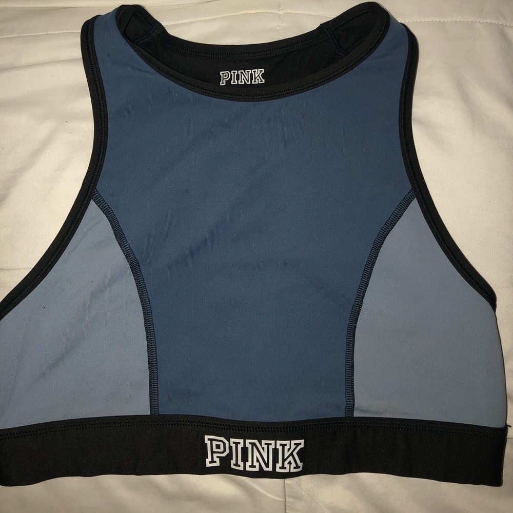 Pink sports bra
